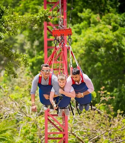 Tandem zipline - tirolesa en pareja en Roatán
